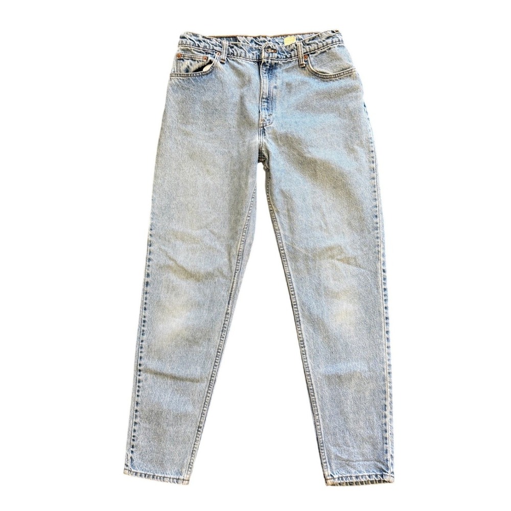 Vintage Levis 550 Relaxed Fit Tapered Leg Jeans Light 90s USA 15 Long 32x31.5